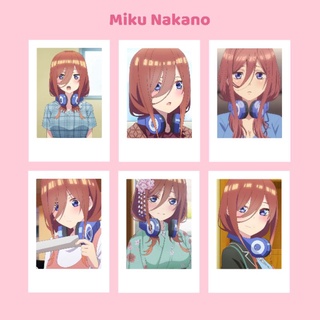 โพลารอยด์ อนิเมะ Gotoubun no hanayome gotobun Miku nakano Nino nakano yotsuba itsuki ichika pc gotobun