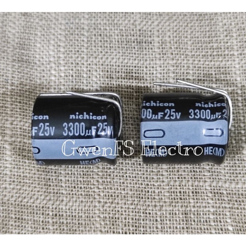 ELCO 3300UF 25V ELKO 3300 UF 25V ELKO NICHICON ELKO 25V ELCO NICHICON