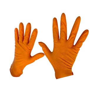 โปรโมชั่น : ไดมอนด์ถุงมือยางกันลื่น ชนิดหนาพิเศษ สีส้ม มีขนาด M L XL XXL ขายเป็นคู่