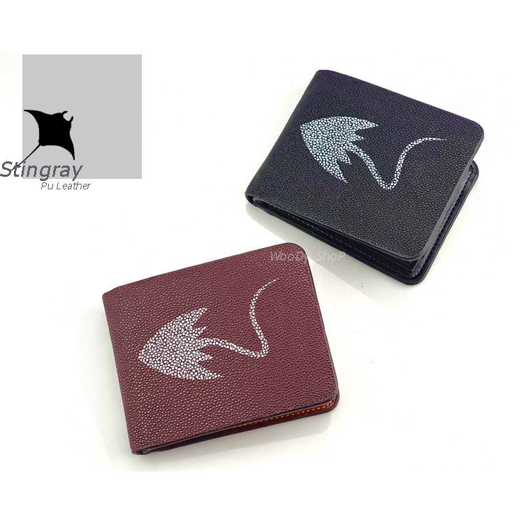 กระเป๋าสตางค์ กระเป๋าผู้ชาย 🆗ลายหนังปลากระเบน🔻WALLET BAG STINGRAY🔻พร้อมส่งทันที✅