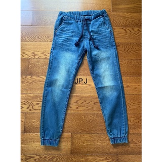 (28”-54”) Joggers Jeans กางเกงขาจั้มชาย สีฟอกสนิม