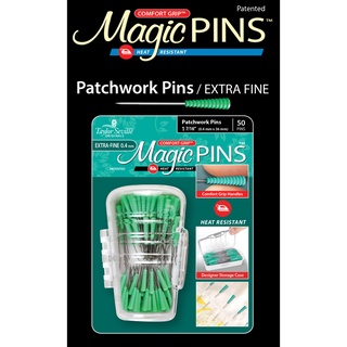 Taylor Seville Magic Pins - เข็มหมุด Patchwork Green 50 ชิ้น