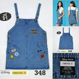 348.เอี๊ยมกระโปรง Disney Pixar Forever 21  อกวัดทาบ 38 ( ป้าย L )