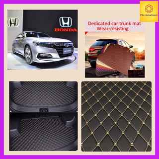 แผ่นรองกระโปรงหลังรถ Trunk Mats FOR HONDA ACCORD ป้องกันน้ำกันกระแทกป้องกันรอยขีดข่วนและทนต่อสารเคมี สี Black and Beige