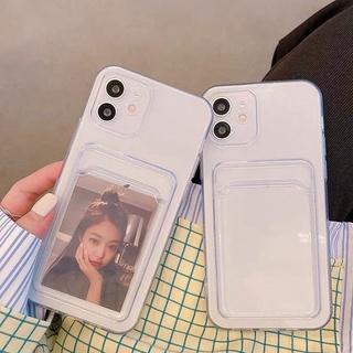 เคสใส พร้อมช่องใส่บัตร กันกระแทก สําหรับ Xiaomi Mi 12T 11T 10T 9T 11 12 Lite Poco F3 M3 M4 M5 X5 X4 X3 Redmi Note 8 9 10 11 12 Pro 12S 11S 10S 9S 9A 9C 10C 12C