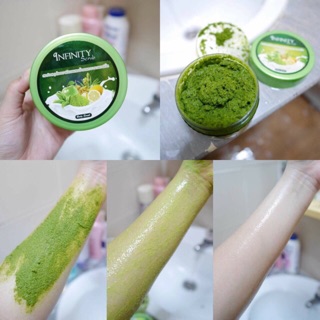 (ส่งฟรี Ems‼️) INFINITY SCRUB อินฟีนีตี้สครับสมุนไพรชาเขียวดูแลผิว