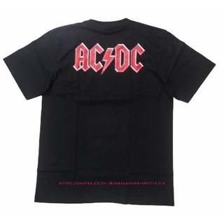 เสื้อยืดครอปoHhj   ย้วย เสื้อวง AC/DC ac/dc เสื้อยืดวง ACDC เสื้อวงร็อค acdcS-5XL