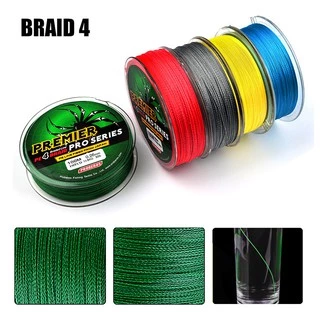 สาย PE ถัก 4 สีฟ้า เหนียว ทน สายพีอี ยาว 100 เมตร (ร้านคนไทย ส่งไว ราคาส่ง)