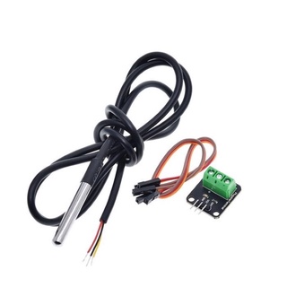 DS18B20 Digital Temperature Sensor Probe Waterproof โพรบวัดอุณหภูมิ DS18B20 แบบกันน้ำพร้อมส่งในไทย