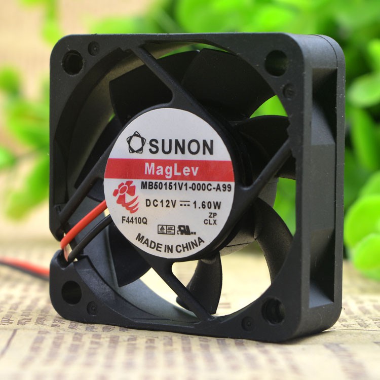 SUNON มาตรฐานในตัว 5CM 5015 12V 1.60W MB50151V1-000C-A99 พัดลมระบายความร้อน