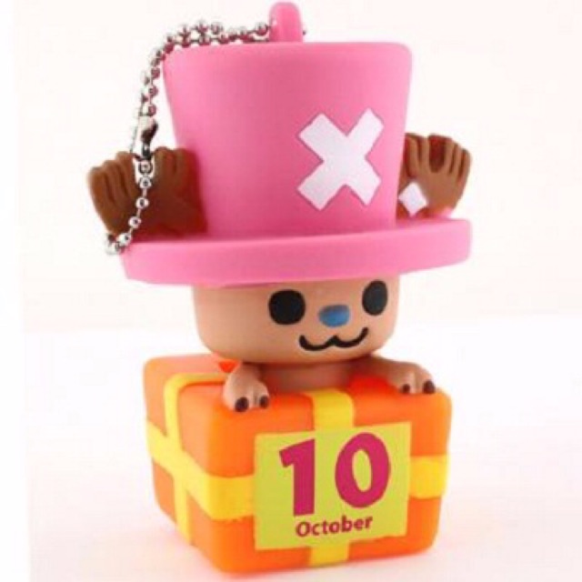 แท้ 100% จากญี่ปุ่น พวงกุญแจ วันพีช One Piece x PansonWorks Chopper Birthday Mascot Figure Ball Chain (October)