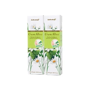 (แพคคู่) GumAlive ยาสีฟันสมุนไพร กัมอะไลฟ์ Fresh Breath 100g น้ำส้มควันไม้กลั่น ช่วยลดกลิ่นปาก ลมหายใจหอมสดชื่นยาวนาน