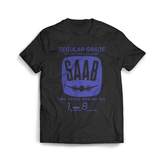 เสื้อผ้าผชเสื้อยืด พิมพ์ลาย Saab Regular Grade OilS-5XL