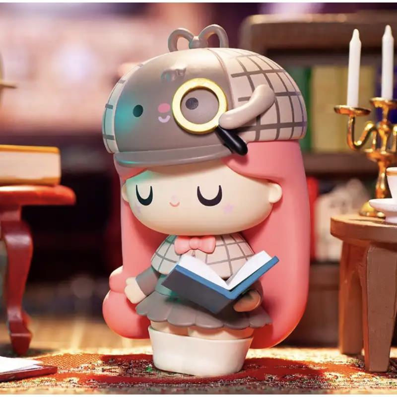 【ของแท้】POPMART Momiji Book Shop series กล่องสุ่ม ตุ๊กตาฟิกเกอร์ เครื่องประดับ ของขวัญ