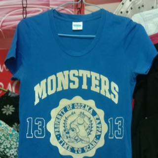 เสื้อยืด ยี่ห้อ Disney Pixar รุ่น Monster ไซร้ L อก32-34 มือ2สภาพ90%