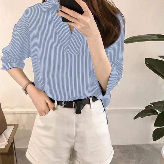 Monday 2020 มาแว้ว มาแว้ว มาแว้ว เสื้อสาวออฟฟิตคอปกเก๋ๆ ใส่คู่กับกางเกงหรือกระโปรงก็สุภาพได้กับทุกงาน - รูปที่ 7