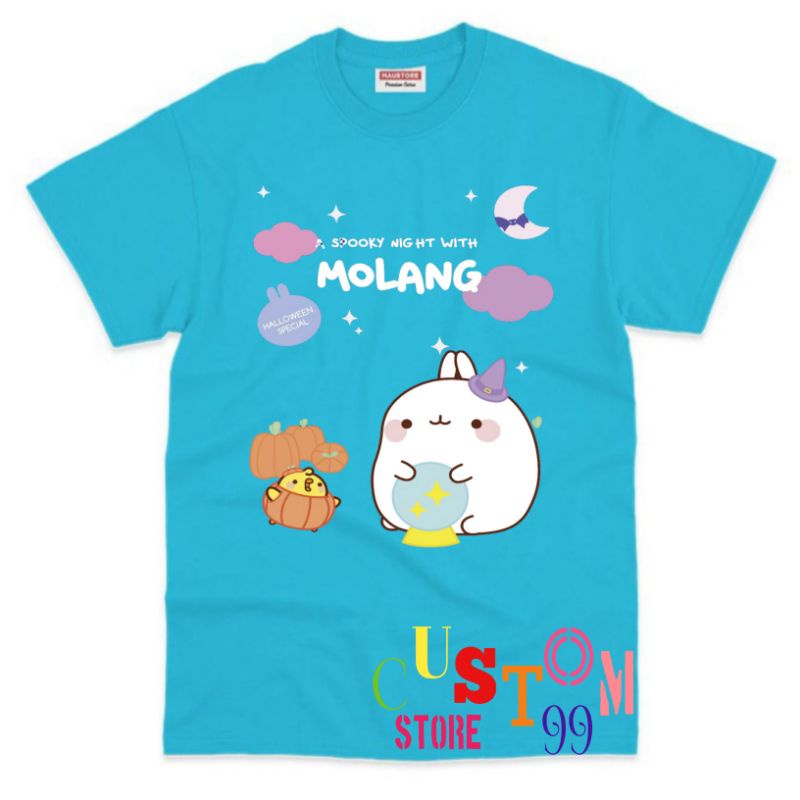 CHILDRENS CLOTHS, MOLANG PIU YOUTUBE เสื้อยืดเด็ก, ใหม่ล่าสุดพรีเมี่ยม
