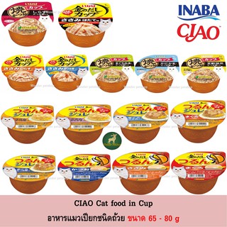 INABA ถ้วย Catfood in Cup อาหารแมว แบบถ้วย 65 - 80g