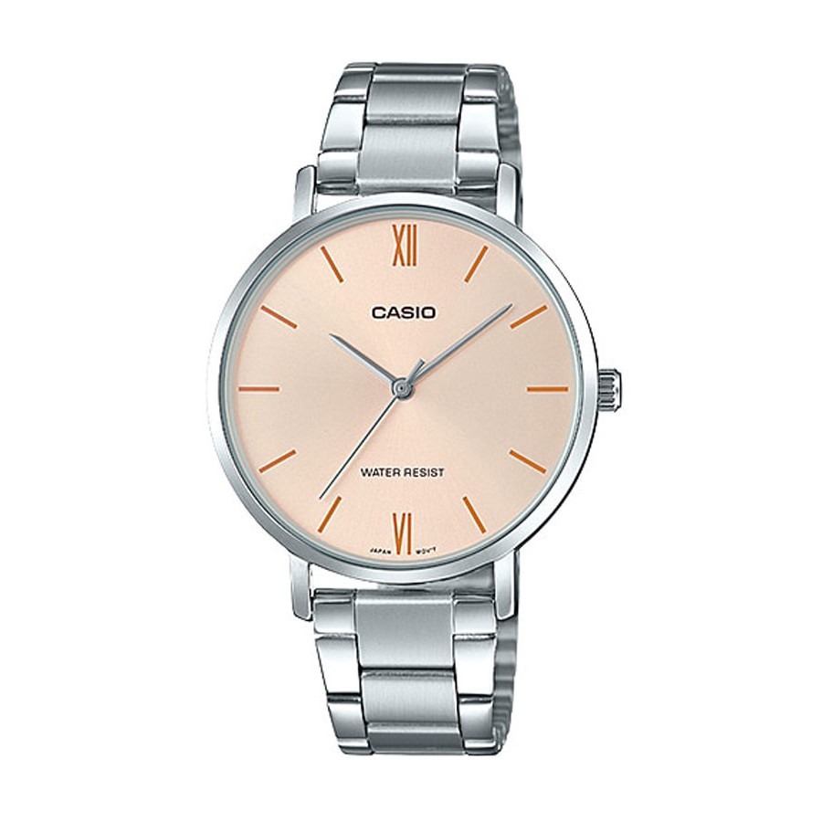 Casio Standard นาฬิกาข้อมือผู้หญิง สายสแตนเลส รุ่น LTP-VT01D,LTP-VT01D-4B - สีเงิน