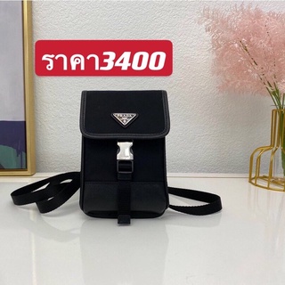 พรี  Prada nylon 2ZH109 กระเป๋า​เก็บ​โทรศัพท์​กระเป๋าแฟชั่น กระเป๋าผ้ากระเป๋าสะพาย