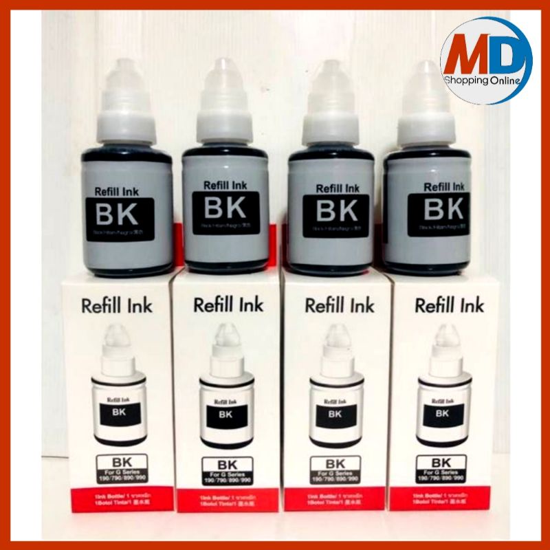 หมึกเติมอิงค์เจ็ท 4 สี 790 CMYK รุ่น GI-790 BK, GI-790 C, GI-790 M, GI-790 Y Cyan/Magenta/Yellow/Bla