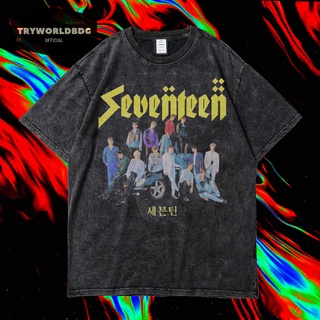 เสื้อยืด โอเวอร์ไซซ์ โอเวอร์ไซซ์ แขนสั้น ยืดหดได้ ลาย VINTAGE TEE SEVENTEENสามารถปรับแต่งได้