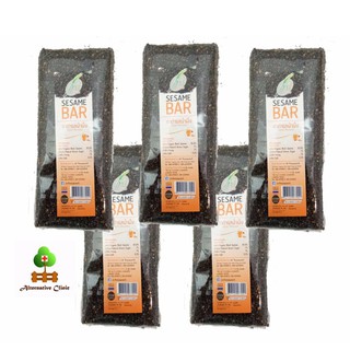 เจเอ็มธัญพืช งาดำรสน้ำผึ้ง 90 กรัม 5 ถุง JM Thanyapuerch Black Sesame Bar Honey Flavoured 90 grams 5 sachets