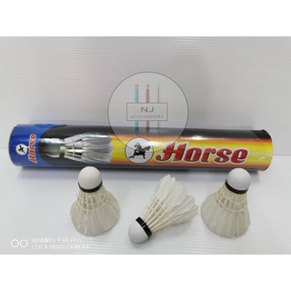 ปลีก**ลูกแบต ลูกแบตมินตัน ตราม้า Horse ราคาลูกละ 20 บาท