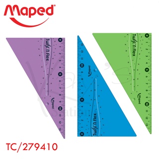 Maped ไม้ฉาก 3 เหลี่ยม 60 องศา ไม่หัก ไม่แตก งอได้ ทำจากพลาสติกอย่างดี TC/279410