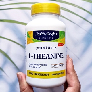 L-Theanine, AlphaWave® 100mg 180 Veggie Capsules (Healthy Origins)