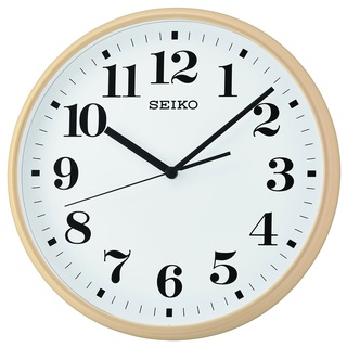 นาฬิกาแขวนผนัง ตัวเรือนพลาสติก SEIKO รุ่น QXA697A สีครีม QXA697B สีน้ำตาล หน้าปัดสีขาว ขนาดตัวเรือน 33 ซม.Quartz 3 เข็ม