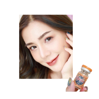 คอนแทคเลนส์Vivi Almond brown/Brown /Gray (Montra) ขนาดมินิสีและลายคล้ายรุ่น Oliviaขายดี