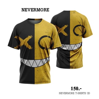 NEVERMORE T-SHIRT 3D  ใส่ได้ทั้งชายและหญิง