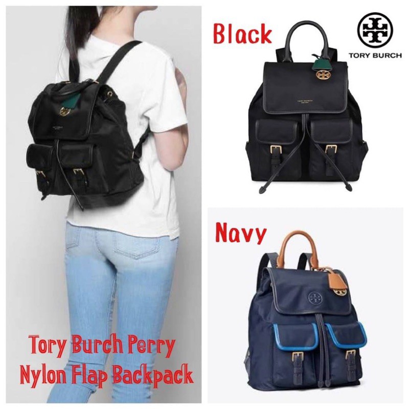 ?Tory Burch Perry Nylon Flap Backpack | Shopee Thailand