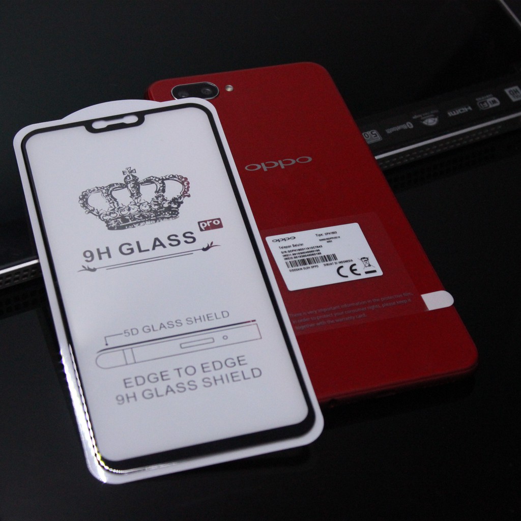 กระจกนิรภัยกาวเต็ม 9D Reno 15 Pro Reno 6.4 Reno 10X ซูม Reno 5G F5 F7 F9 Realme 2 A3S F1S A71 A83