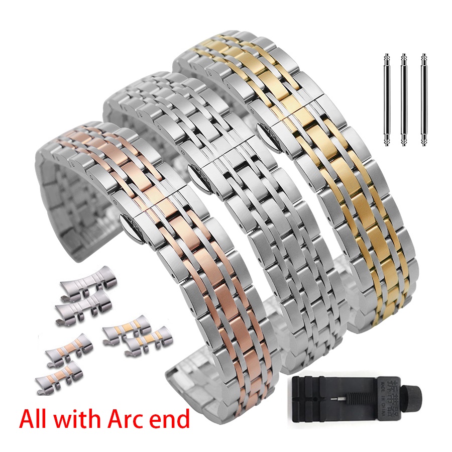 Arc สแตนเลส Wacth สําหรับ Tissot สําหรับ Citizen สําหรับ Armani สายนาฬิกา 12/13/14/16/17/18/19/20/21/22/24 มม. สายรัดข้อมือ