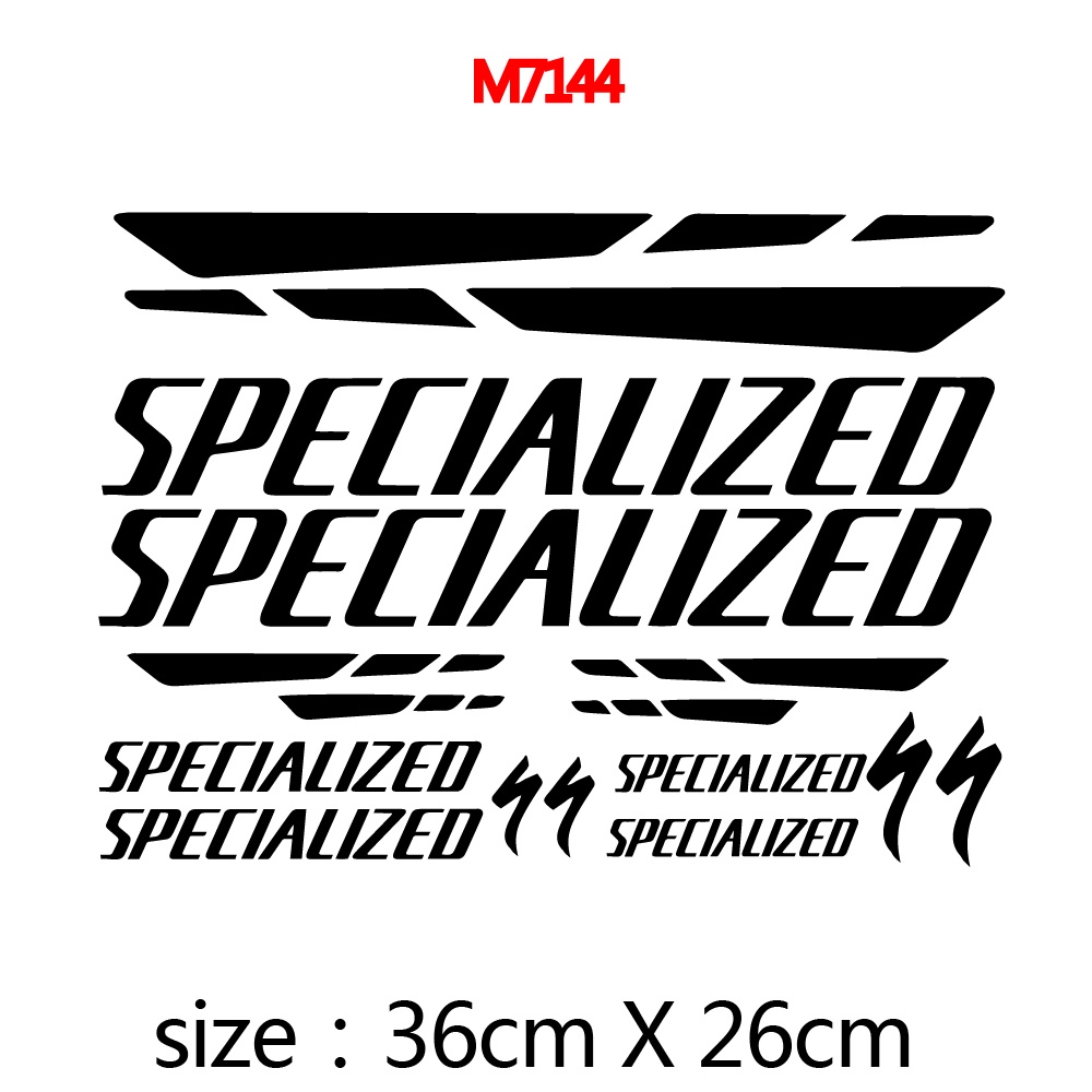 สติ๊กเกอร์ไวนิลติดจักรยาน SPECIALIZED สำหรับจักรยานเสือภูเขาและเสือหมอบ