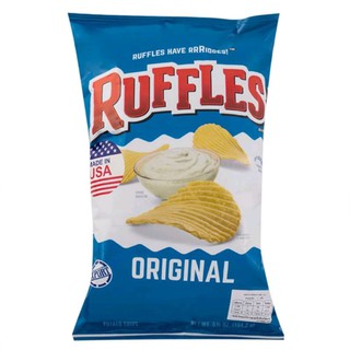 Ruffles Original Potato Chips 184g รัฟเฟิลส์ มันฝรั่งแผ่นทอดกรอบ 184 กรัม