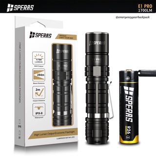 SPERAS E1 PRO 1700LMS 284M EDC Tactical Flashlight