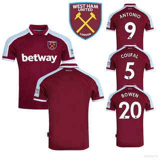 เสื้อกีฬาแขนสั้นลายทีมฟุตบอล West Ham United F.C. 21/22 Plus#