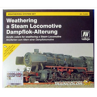 Vallejo Model Color Set 73.099 Weathering a Steam Locomotive