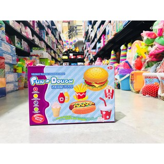 แป้งโดอาหารฟาสฟู้ด Fun Dough Series Toys