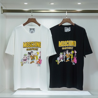 T-shirt  Mos เสื้อยืดแขนสั้น ผ้าฝ้ายแท้ พิมพ์ลาย สําหรับผู้ชาย และผู้หญิงS-5XL