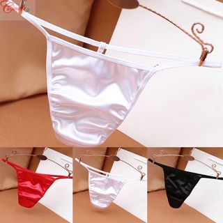 Underpants Men Panties Satin Silk Bikini T-back Fashionable Breathable