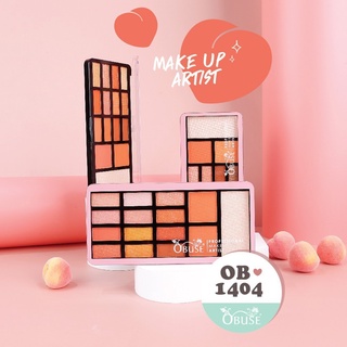 🌟 อายแชโดว์ บลัชออน พาเลท โอบิวซ์ OBUSE PROFESIONAL MAKE UP ARTIST OB-1404