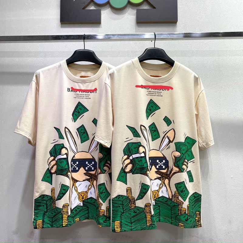 เสื้อยืด Bad dollar คุณภาพสูง unisex