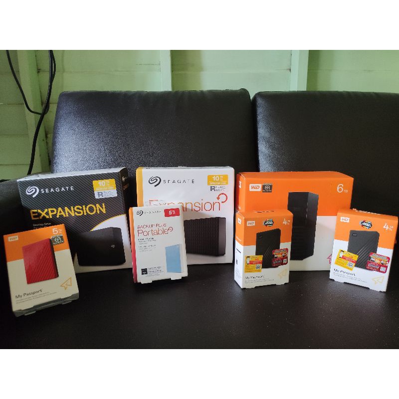 HHD _WD 4 TB 2 ตัว WD 5 TB 1ตัว hdd seagate 5 TB 1ตัว