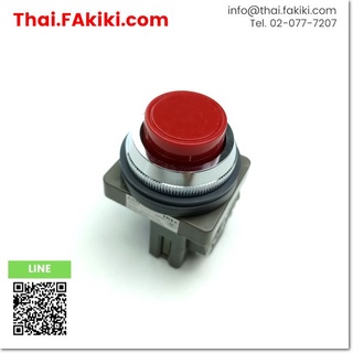 พร้อมส่ง,(C)Used, ABN210R Pushbuttons ,ปุ่มกด สเปค ⌀30 1a RED ,IDEC (66-002-491)