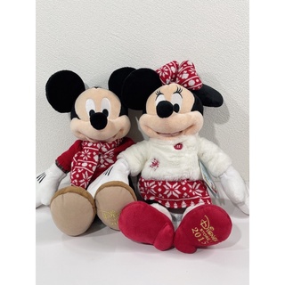 พร้อมส่ง‼️ ตุ๊กตามิกกี้ มินนี่ (Mickey Minnie) คู่ งานแท้ญี่ปุ่น ป้าย Disney Store ขนาด 12 นิ้ว