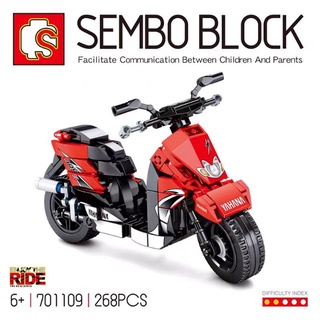 เลโก้จีน  SemboBlock 701109 ชุด Techinque Motorcycle  มีฐานตั้งโชว์แถมให้ในกล่อง